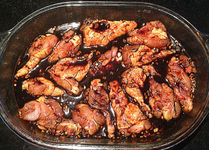 Recipes: marinated chicken wings/drumettes