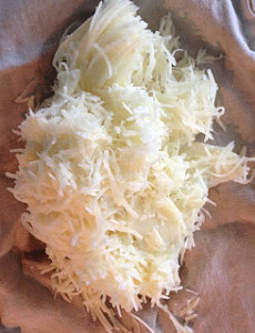 Grated potato
