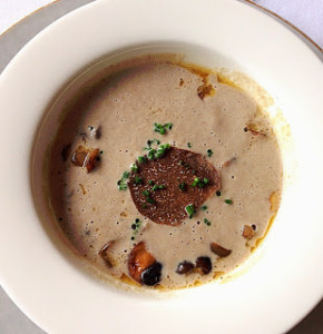 cream of mushroom and truffle soup