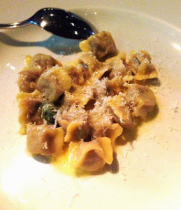 agnolotti with butter and sage