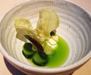 Cucumber and shiso