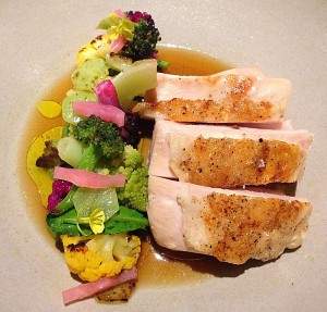 Chicken breast and pickled vegetables