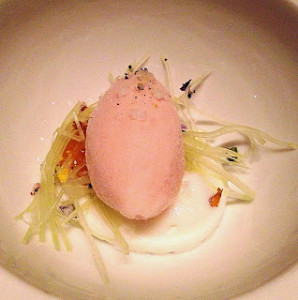 Pomelo sorbet palate cleanser
