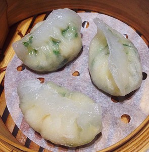 Seafood and chive dumplings