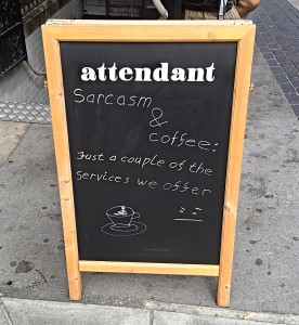 Coffee in London: Attendant