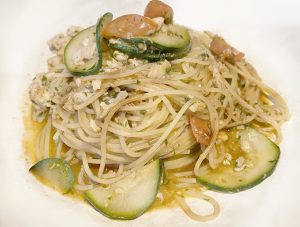 Granchio spaghetti Gradi G Covid-19 comfort food