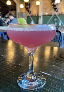 A Cosmopolitan cocktail